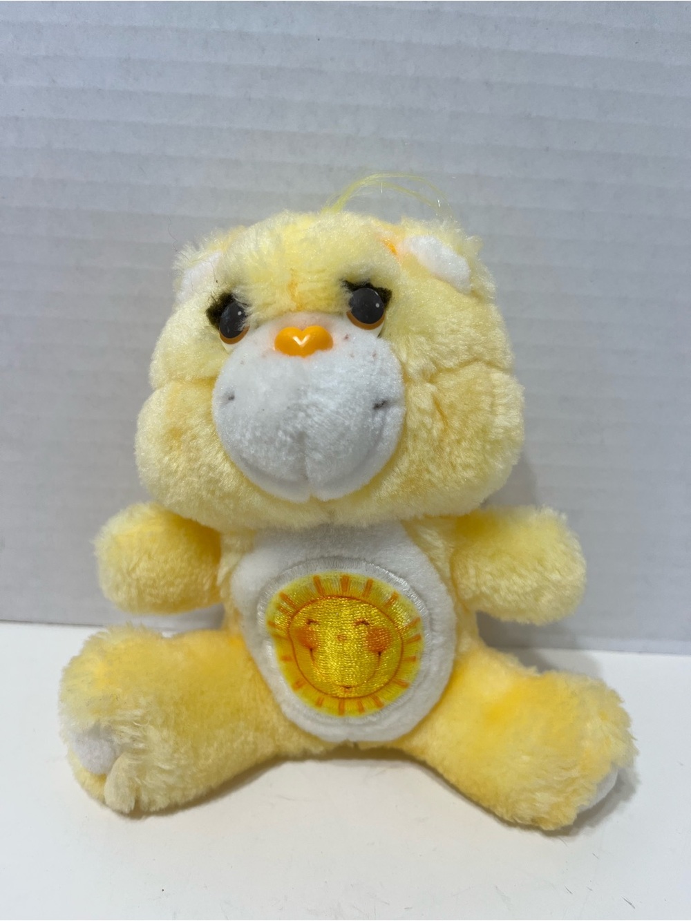 CARE BEARS Vintage 6” Funshine bear 80’s toy plush stuffed animal doll